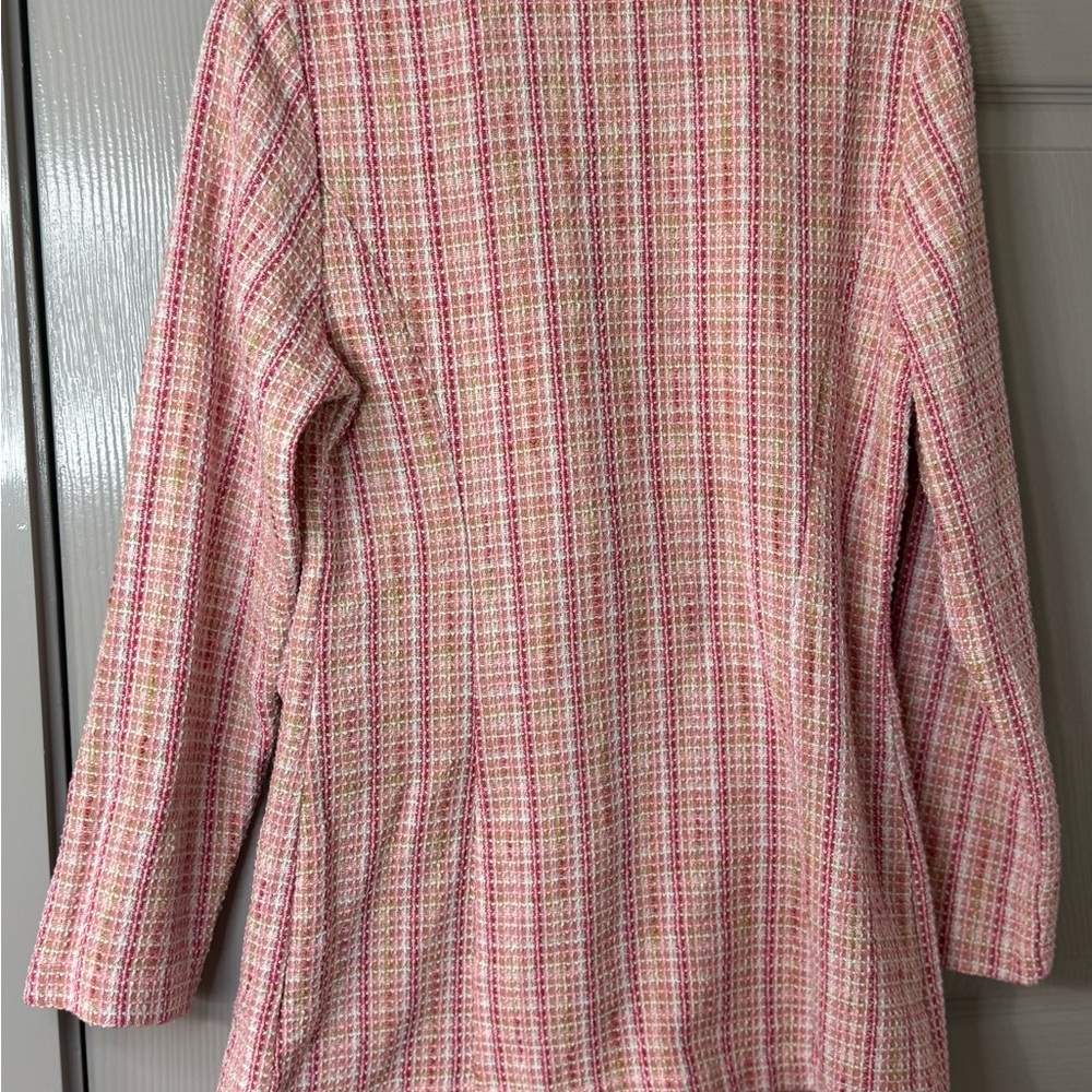 SHEIN Pink Plaid Blazer Suit Jacket | Medium - Picture 10 of 15